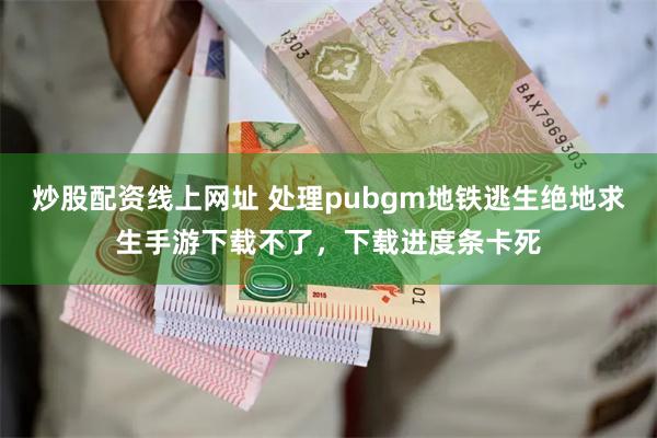 炒股配资线上网址 处理pubgm地铁逃生绝地求生手游下载不了，下载进度条卡死