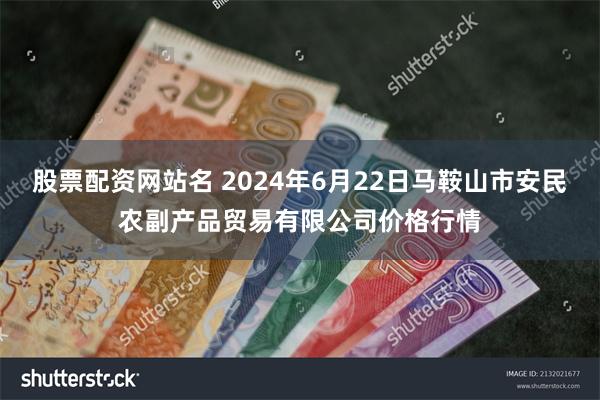 股票配资网站名 2024年6月22日马鞍山市安民农副产品贸易有限公司价格行情