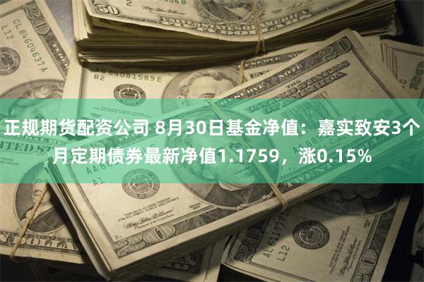 正规期货配资公司 8月30日基金净值：嘉实致安3个月定期债券最新净值1.1759，涨0.15%